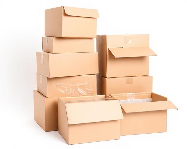 Profesjonelle flyttehjelpere som bærer esker